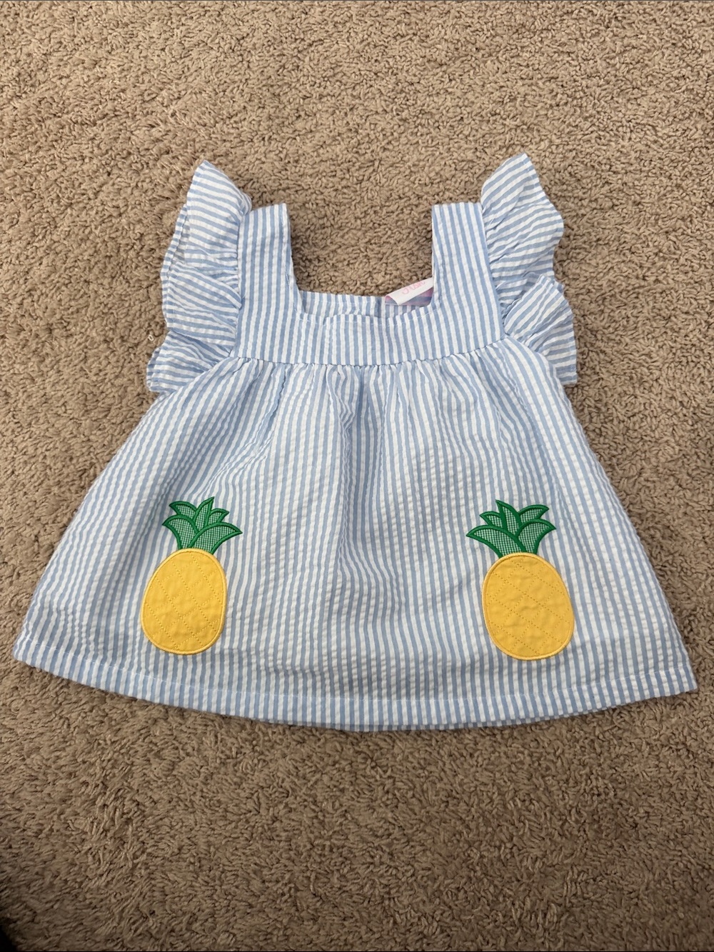Stitchy Fish Blue Pineapple Top